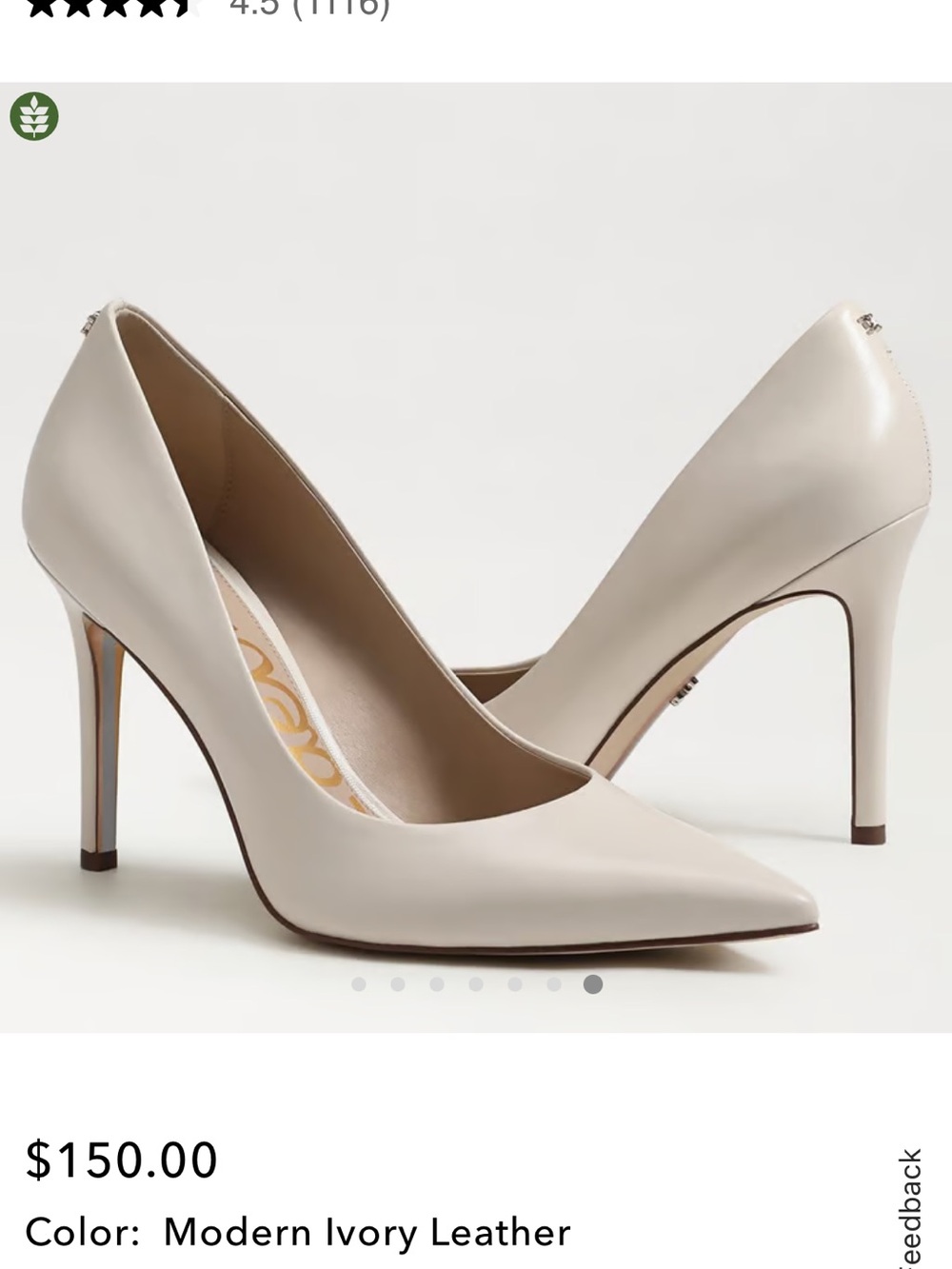 Sam Edelman Hazel Ivory Pumps